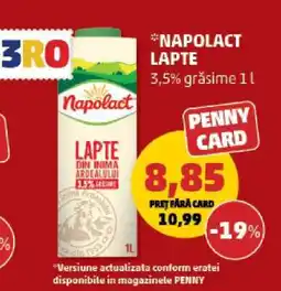 Penny NAPOLACT Lapte Ofertă