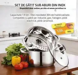Carrefour Set de gătit sub aburi din inox Ofertă