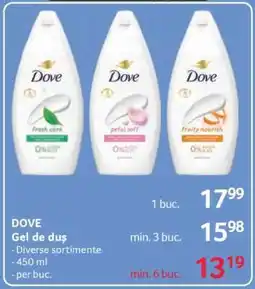 Selgros DOVE Gel de duș Ofertă