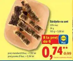 Lidl Sărăţele cu unt Ofertă