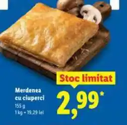 Lidl Merdenea cu ciuperci Ofertă
