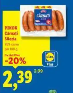 Lidl PIKOK Carnati Silezia Ofertă