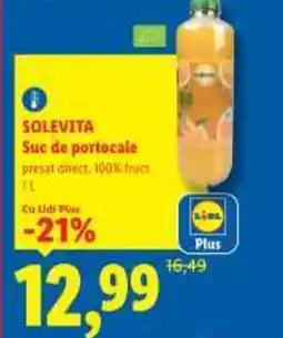 Lidl SOLEVITA Suc de portocale Ofertă