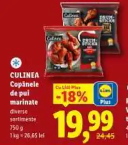Lidl CULINEA Copǎnele de pui marinate Ofertă