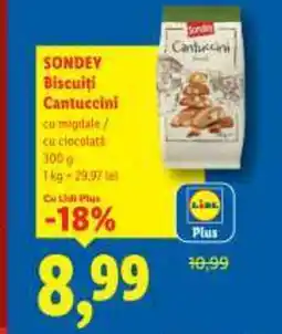 Lidl SONDEY Biscuiti Cantuccini Ofertă