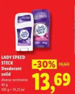 Lidl LADY SPEED STICK Deodorant solid Ofertă