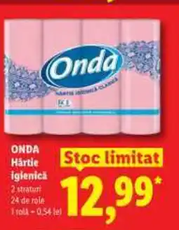 Lidl ONDA Härtie igienica Ofertă
