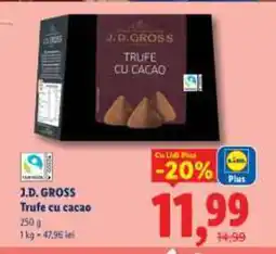 Lidl J.D. GROSS Trufe cu cacao Ofertă