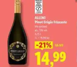 Lidl ALLINI Pinot Grigio Frizzante Ofertă