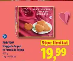Lidl FOR YOU Nuggets de pui in forma de inimă Ofertă