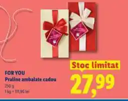 Lidl FOR YOU Praline ambalate cadou Ofertă