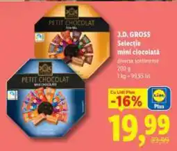 Lidl J.D GROSS Selecţie mini ciocolata Ofertă