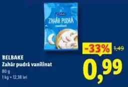 Lidl BELBAKE Zahar pudră vanilinat Ofertă