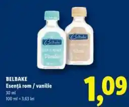 Lidl BELBAKE Esenţă rom/vanitie Ofertă