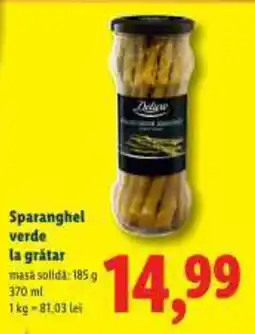 Lidl Sparanghel verde la grătar Ofertă