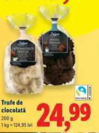 Lidl Trufe de ciocolatá Ofertă