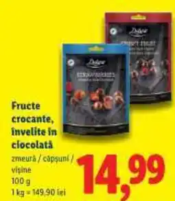 Lidl Fructe crocante, învelite in ciocolată Ofertă