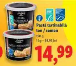 Lidl Pastà tartinabilä ton/somon Ofertă