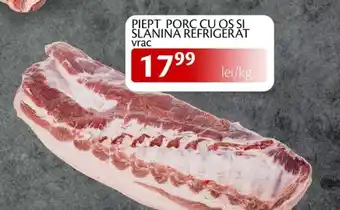 Piept porc cu os si slanina refrigerat
