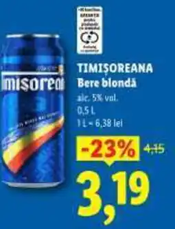 Lidl TIMISOREANA Bere blondă Ofertă