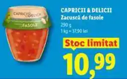 Lidl CAPRICII & DELICII Zacuscă de fasole Ofertă