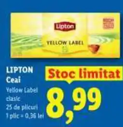 Lidl LIPTON Ceai Ofertă