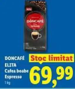 Lidl DONCAFÉ ELITA Cafea boabe Espresso Ofertă