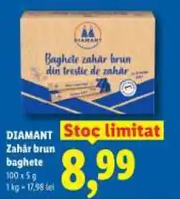 Lidl DIAMANT Zahăr brun baghete Ofertă