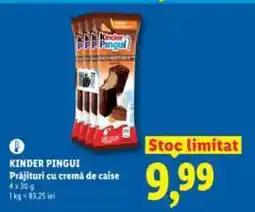 Lidl KINDER PINGUI Prăjituri cu cremă de caise Ofertă