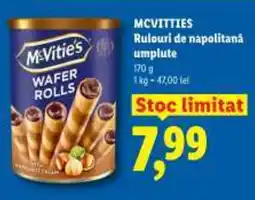 Lidl MCVITTIES Rulouri de napolitană umplute Ofertă