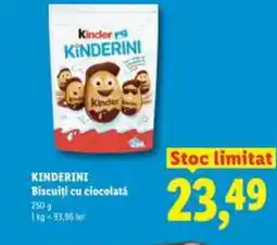 Lidl KINDERINI Kinder Biscuiți cu ciocolată Ofertă