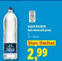 Lidl AQUA BILBOR Apă minerală plată Ofertă