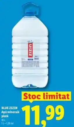 Lidl BLUE ZIZIN Apa minerala plată Ofertă