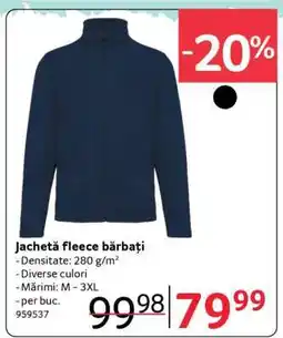 Selgros Jachetă fleece, bărbați Ofertă