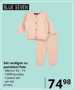 Selgros Set cardigan cu pantaloni fete Ofertă