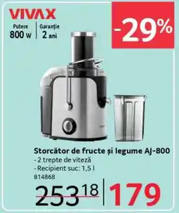 Selgros Storător de fructe și legume AJ-800 Ofertă