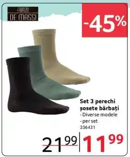 Selgros Set 3 perechi șosete bărbați Ofertă