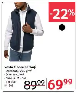 Selgros Vestă fleece, bărbați Ofertă