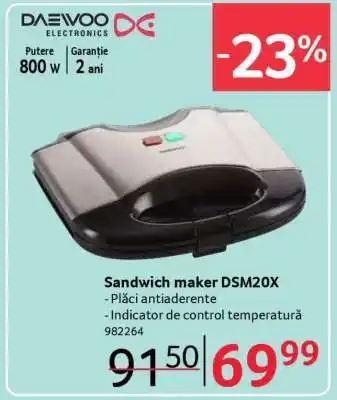 Selgros Sandwich maker DSM20X Ofertă