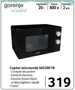 Selgros Cuptor microunde MO20E1B Ofertă