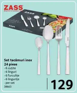 Selgros Set tacâmuri inox 24 piese Ofertă