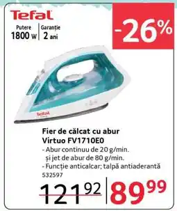 Selgros Fier de călcat cu abur Virtuo FV1710E0 Ofertă