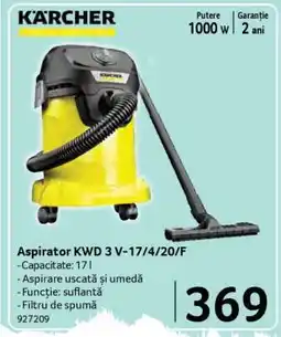 Selgros Aspirator KWD 3 V-17/4/20/F Ofertă