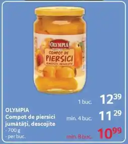 Selgros OLYMPIA Compot de piersici jumătăți, descojite Ofertă