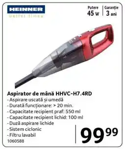 Selgros Aspirator de mână HHVC-H7.4RD Ofertă