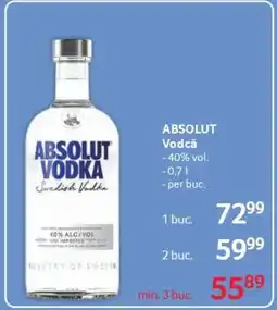 Selgros Absolut Vodcă Ofertă
