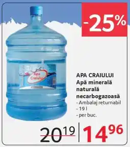 Selgros APA CRAIULUI Ofertă