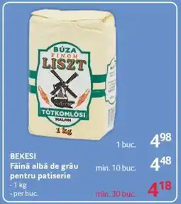 Selgros BEKESI Făină albă de grâu pentru patiserie Ofertă