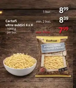 Selgros Cartofi ultra-subțiri 4 x 4 Ofertă