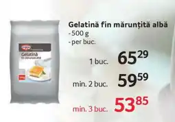 Selgros Gelatină fin mărunțită albă Ofertă